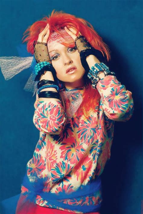 cyndi lauper in the 80's.